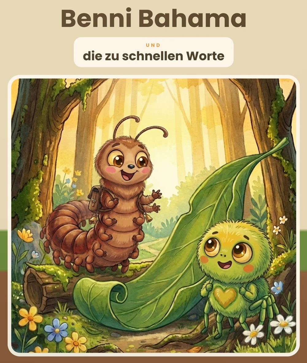 Cover: Benni Bahama und die zu schnellen Worte